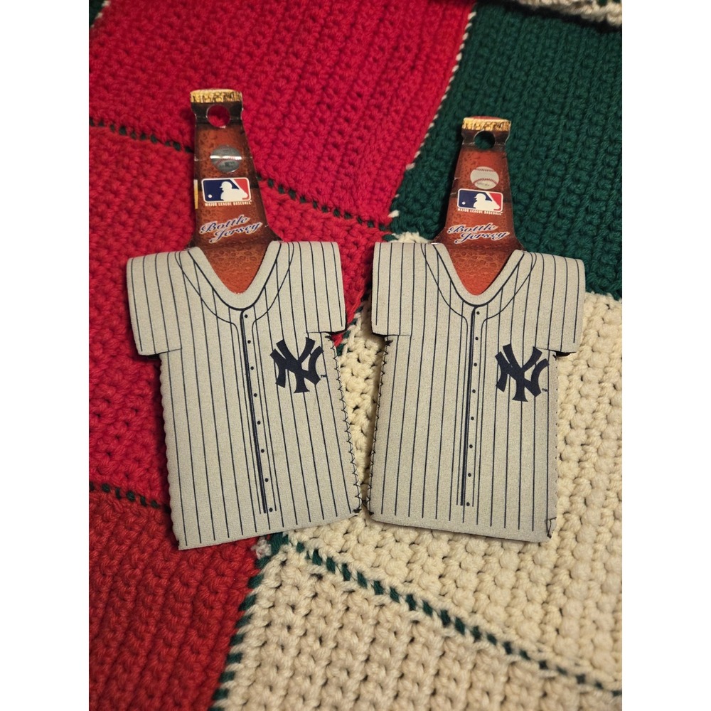 New York Yankees Jersey Koozies - Can Coolers - Set Of 2